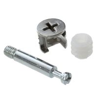 Furniture Cam Fitting with Dowel and Pre-Inserted Nut (Set of 20)