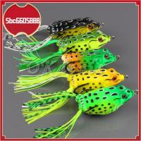 ตะขอเหยื่อ Crankbait SBC6605888รูปกบเหยื่อล่อปลาทำจากยางอุปกรณ์ตกปลาบนผิวน้ำแบบวินเทจ