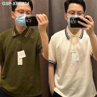 ♈✵ เสื้อยืดแขนสั้นลายทางสำหรับครอบครัวฤดูร้อนดีไซน์เนอร์เสื้อโปโลสไตล์มหาลัยร่วมมือกัน458078