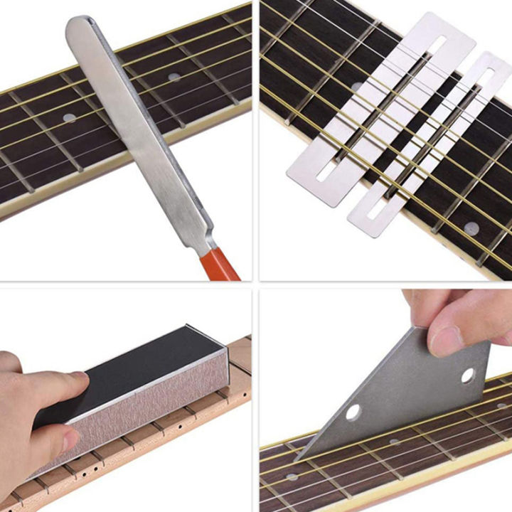 luhuiyixxn-1ชุดกีตาร์-fingerboard-luthier-เครื่องมือกีตาร์-fret-crowning-ไฟล์ปรับระดับคาน