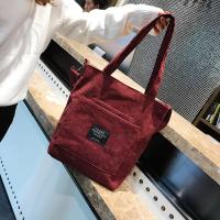 【CC】 New Corduroy Shoulder Cotton Canvas Handbag Tote Female Crossbody Ladies Messenger