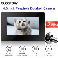 【LZ】 Elecpow 4.3 Inch Peephole Door Viewer Doorbell Camera 120° LCD 100W Pixels Smart Electronic Cat Eye Door Camera Outdoor Monitor