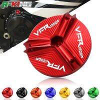 ♚❖ สำหรับฮอนด้า VFR1200F 2010-2016 VFR1200 VFR 1200 F 1200F ฝาครอบถ้วยน้ำมันเครื่องยนต์มอเตอร์ไซค์ปลั๊กระบายน้ำเครื่องบรรจุน้ำมันฝาน็อตแคล้ง