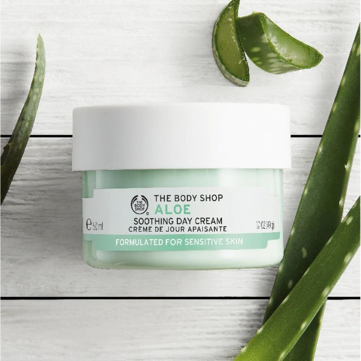 THE BODY SHOP ALOE VERA DAY CREAM 50ML อโลเวร่า เดย์ ครีม 50ml ครีมทา