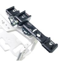 Dual Hot Shoe Mount Extension Bracket Bar Plate Adapter 1/4 Tripod Cold Shoe DSLR Camera Vlog Light Holder Monitor Mic Stand