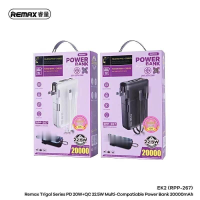 Remax Rpp-267 Creative Series 22.5W Qc+Pd 20,000 Mah แบตสำรอง