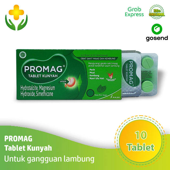 Promag 10 Tablet Obat Maag Ulu Hati Antasida | Lazada Indonesia