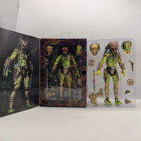 NECA รูป Predator Elder Predator Gold Kenner ผู้นำ Clan Chief PVC Action Figure Predator 2ของเล่น Joint Movable ตุ๊กตา