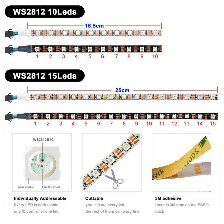 ws2812b-led-fireworks-light-10-11-12-13-channel-round-panel-ws2812-5050-rgb-individually-addressable-led-strip-10led-15led-dc5v