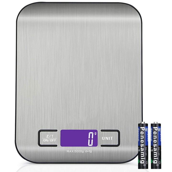 Digital Food Kitchen Scale, Weight Grams and Oz, LED Backlit Display