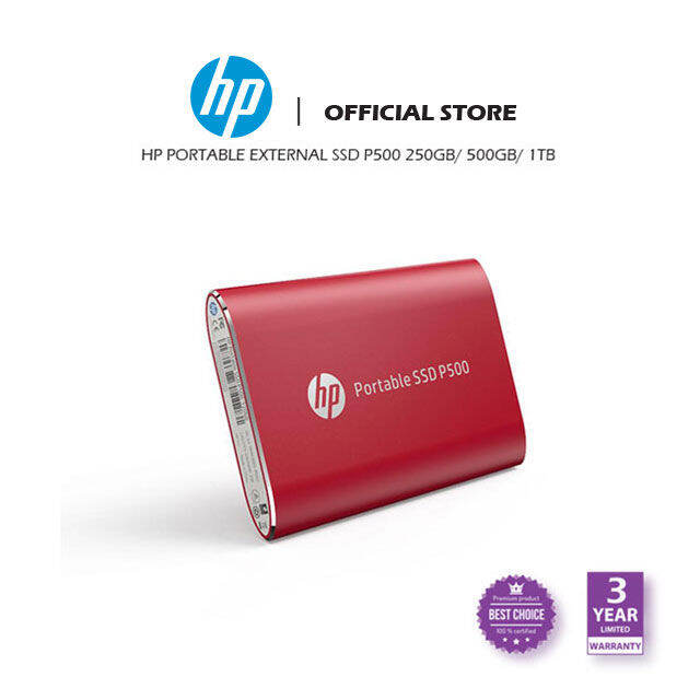 HP Portable External SSD P500 ( 500GB ) 4 Colors. Small Compact ...