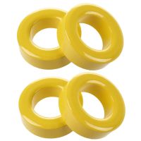 4 Pcs 33mm x 19mm x 11mm Yellow White Iron Core Ferrite Rings Toroid