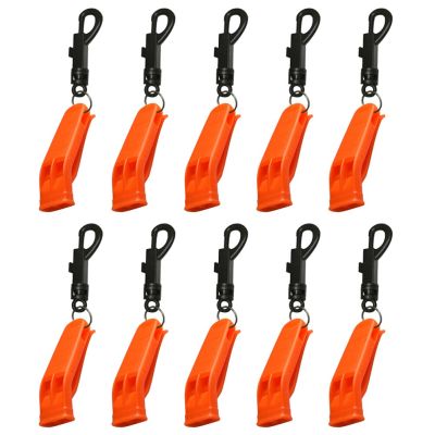 10PCS Outdoor Survival Whistle Camping Hiking Rescue Emergency Whistle Football Basketball Match Double Pipe Dual Whistle Survival kits