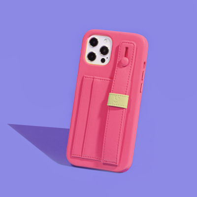 thelocalcollective Hand Strap case in Hot Pink