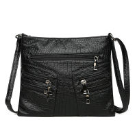 European and American Fashion Shoulder Bag Female Autumn 2021 New Casual Soft Leather PU Female Bag Trend Simple Messenger Bag