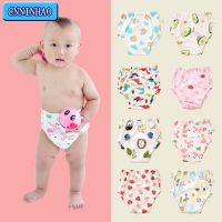 New 4 Layers Crotch Baby Diapers Reusable Training Pants Washable Cloth Nappy Diaper Waterproof Cotton Potty Panties Underwear Cloth Diapers