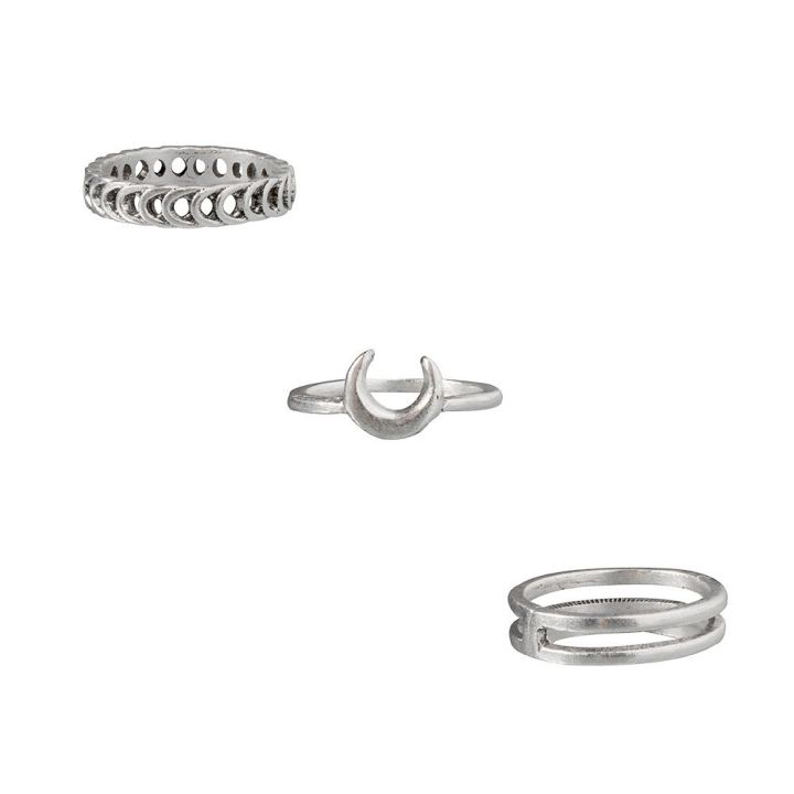 okdeals-7ชิ้น-เซ็ตพังค์ร็อกอุปกรณ์แหวนใส่นิ้วบางชุดแหวนใส่ซ้อนไม่มีลายสายรัด-midi-สีเงิน
