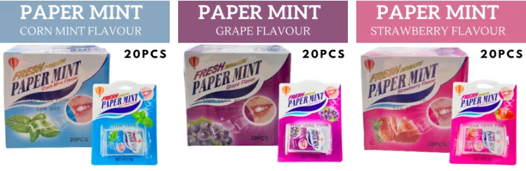 Hepin Fresh Paper Mint Candy 20pcs