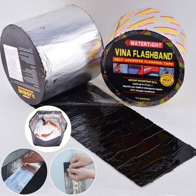 ✶⊙℗ New Self Adhesive Asphalt waterproof tape Roof Repair Adhesive Sealant Wall Crack Roof Duct Adhesive Damage repair sealing Tape