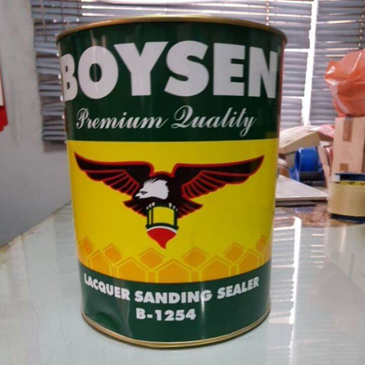 【READY STOCK】 ☃B1254 BOYSEN LACQUER SANDING SEALER 1 GALLON Lazada PH