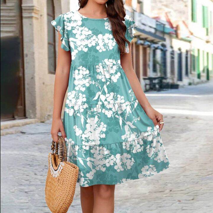 women-vintage-floral-print-loose-a-line-dress-summer-o-neck-petal-short-sleeve-dress-elegant-casual-party-dress-3xl-vestido