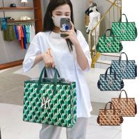 MLBˉ Official NY Korea NY Presbyopia Geometric Tote Bag Casual Versatile Commuter Hand Carry One Shoulder Messenger Bag