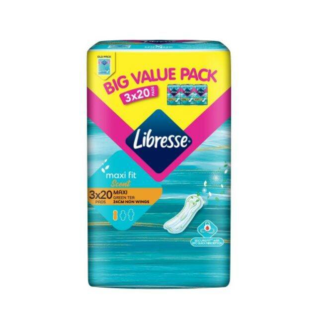 LIBRESSE MAXI PAD SCENT GREEN TEA READY STOCK Lazada