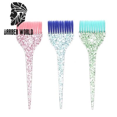 ▼◇✽ Professional Hair Dye Brush Plastic Crystal Hair Coloring Applicator Salon Hairdressing Dye Cream Brush Hair Styling Accessories