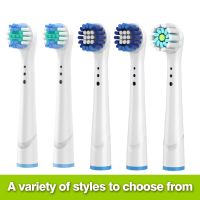 4pcs Replacement Toothbrush Heads for Oral B Oral Hygiene Cross Floss Action Precision Soft Bristle Electric Tooth Brushes Heads