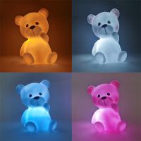 Hot Bear Unicorn Cloud Star Moon Led Night Light Lamp Cute Animal Cartoon Nightlight for Baby Kids Room Bedside Living Room Night Lights