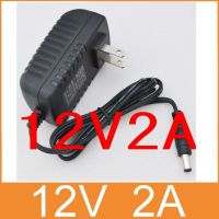 1PCS AC 100V-240V Converter Adapter DC 12V 2A 2000mA 24W Power Supply US Plug 5.5mm x 2.1-2.5mm for LED CCTV