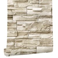 6M Vinyl 3D Brick Rock Sticker Paper Self Adhesive Wallpaper Furniture Wall Stickers