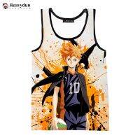 Newest Oversized Anime Haikyuu Fashion Summer Men Tank Tops Sleeveless Spring Harajuku Personality 3D Printed Beach Tops Tees