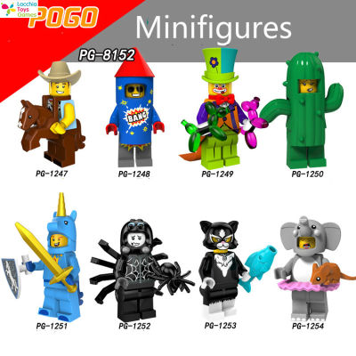 LT【ready Stock】Circus Clown Minifigures Cowboy Building Blocks Kids Legoing Toys PG81521【cod】
