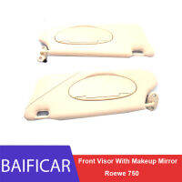 Baificar ยี่ห้อใหม่ของแท้คุณภาพสูง Beige ด้านหน้า Visor กระจกแต่งหน้า Sun Visors พร้อมหลอดไฟสำหรับ Roewe 750