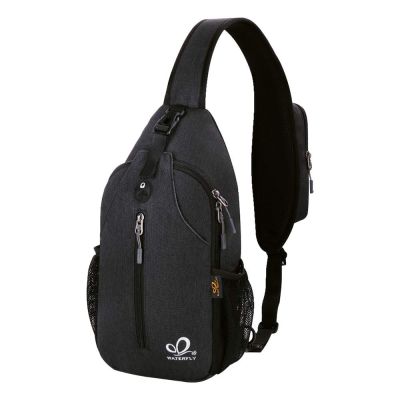 กระเป๋าเป้มีสายสะพายไหล่ WATERFLY Crossbody: Essential การเดินทางและการเดินป่าหน้าอก Daypack