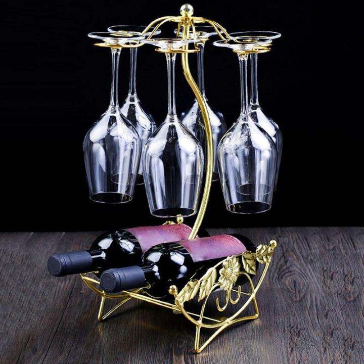 wine-rack-wine-bottle-holder-glass-cup-holder-display-champagne-bottles-stand-hanging-drinking-glasses-stemware-rack-shelf