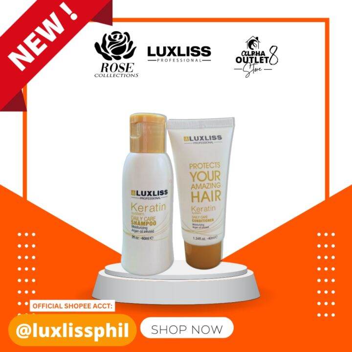 vser70 Luxliss Argan Oil Shampoo and Conditioner Travel Kit Lazada PH