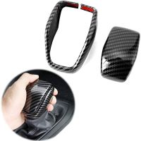 Car Gear Shift Knob Cover Sticker Head Trim for Toyota RAV4 2019 2020 2021 2022 Accessories, ABS Carbon Fiber