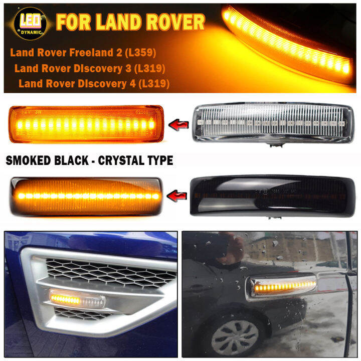 คู่-amber-รถ-led-side-marker-light-สำหรับ-land-rover-range-rover-sport-discovery-lr3-lr4-freelander-lr2ไฟเลี้ยว