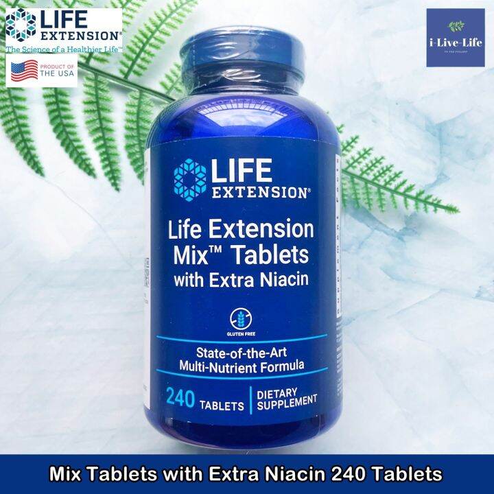 วิตามินรวม-mix-tablets-with-extra-niacin-240-tablets-life-extension