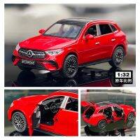 รถของเล่นสำหรับเด็กรถ1:32 Benz GLC400 SUV GLC รถของเล่นหล่อโลหะเสียงและน้ำหนักเบา