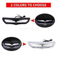 Chrome Black Motorcycle ABS Batwing Fai Vent Trim With Ent Cover For Harley Tou Electra Street Glide 2014-2022