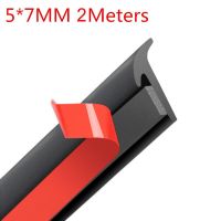 【DT】2M T-Type Rubber Sealing Strip Double-Sided Adhesive Tape Black For Car Edge Trim Bumper Lip Side Skirt  hot