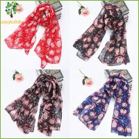 ADYQKU0DH Casual Snow Silk Wrap Long Shawl Print Scarf Organza Floral Scarves Chiffon