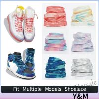 【hot sale】✣卐 D18 Tie-Dye Shoelace Creative colorful flat shoelaces canvas shoe laces Sports Sneakers Accessories tali kasut 扎染鞋带 YM11