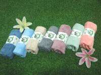 ผ้าเช็ดผม สีพื้น รุ่นแพนด้า ***สินค้าพร้อมส่ง