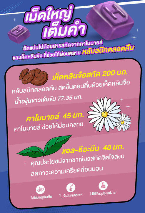 เจลลี่นอนหลับ-handyherb-g-nite-gummy-แฮนดี้เฮิร์บ-จี-ไนท์-กัมมี่-4-ชิ้น-กลิ่นองุ่นเคียวโฮ-เยลลี่หลับสบาย