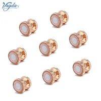 VAGULA 8Pcs Cufflink Stud Tuxedo Collar Stud Sleeve Button Wedding Gift V22