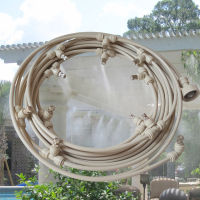 Garden Water Misting Cooling Fog Hose Tube System Kit For Greenhouse Patio Waterring Irrigation Mister